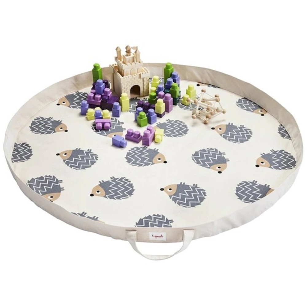 3 Sprouts playmat bag hedgehog pattern